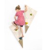 Mur triangles d'escalade + accroches X2 en bois grimpette prises grimper jouet