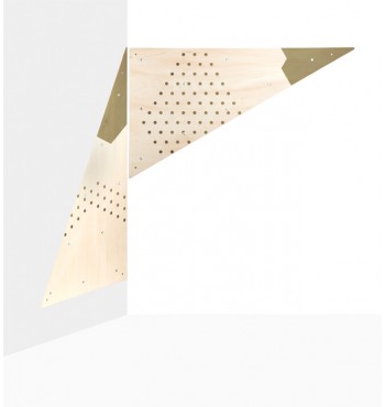 Mur triangles d'escalade + accroches X2 en bois grimpette prises grimper jouet