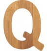 décoration murale lettre Q QUENTIN prénom enfant bois bambou massif loisirs créatifs