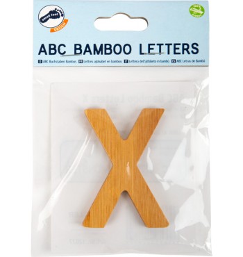 Lettre X prénom Xavier de loisirs créatifs en bambou massif