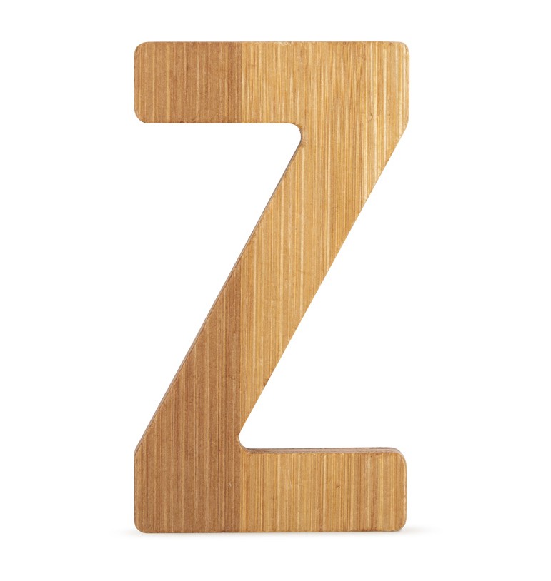 Lettre Z prénom Zoé de loisirs créatifs en bambou massif