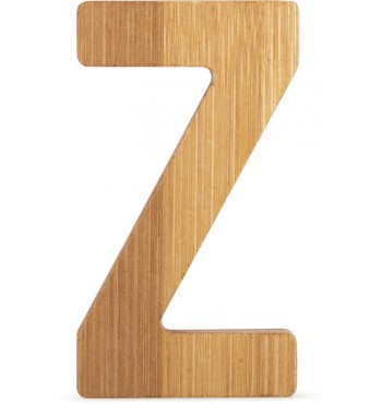 Lettre Z prénom Zoé de loisirs créatifs en bambou massif