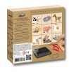 Coffret tampons étui animaux ferme loisir créatif jeu bois kit pour enfants