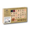 Coffret tampons étui alphabet lettres majuscules loisir créatif jeu bois kit pour enfants