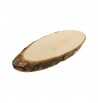Disque ovale en bois massif  écorce 42,5cm  loisirs créatifs décoration bricolage