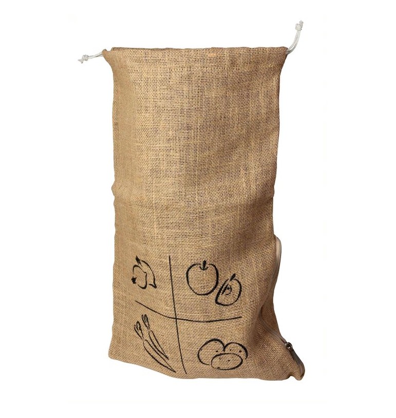 sac toile fibre de jute pour stockage fruits et légumes pommes de terre