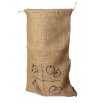 sac toile fibre de jute pour stockage fruits et légumes pommes de terre