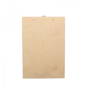 Porte-bloc & presse-papier en bois naturel support écriture pince A4 affiche