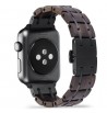 Bracelet de montre connectée en bois de santal noir L:22cm l:42/45mm apple iwatch