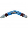 Boomerang indigène NOIR et bleu en bois KANGOROU sport retour lancer