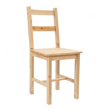 Ensemble salle à manger table + 4 chaises en bois pin massif Meng