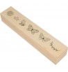 Tampons Papillons 6pcs coffret en bois massif caoutchouc dessin vie est belle loisir créatif