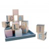 Cubes vierges à personnaliser puzzle 16 pcs en bois plateau customisation artemio