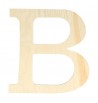 Lettre B de loisirs créatifs 19cm en bois pin massif artemio prenom Bernard, Bastien, Béatrice, Bruno