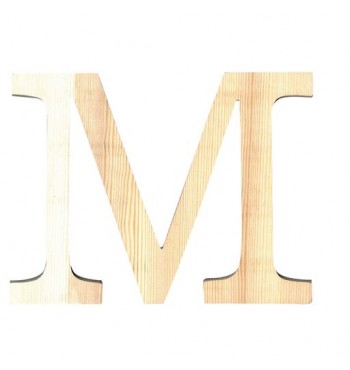 Lettre M de loisirs créatifs 11,5cm en bois PIN prénom mots loisirs créatifs artemio