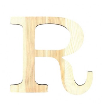Lettre R de loisirs créatifs 19cm en bois PIN MOTS artemio loisirs créatifs Robert