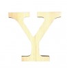 Lettre y de loisirs créatifs 11,5cm en bois PIN MASSIF ARTEMIO prénom mots Yvonne