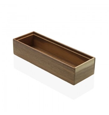 boite Case de rangement modulable en bois emboitable empilage salle de bain cuisine bureau acacia