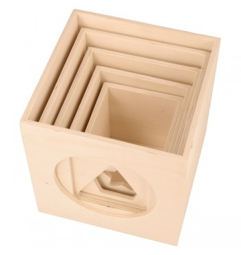 Cubes gigognes 5pcs à décorer brut bois loisirs créatifs artemio tour pile formes contreplaqué