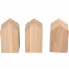 Maisons à personnaliser sur plateau 8pcs en bois massif customisation loisirs créatifs artemio