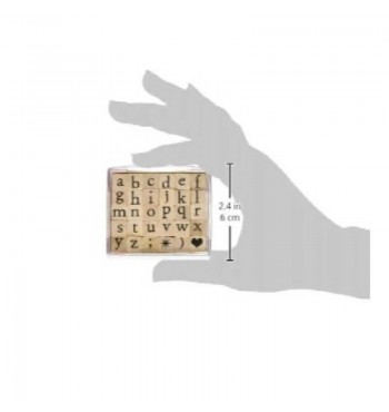 dimensions bois scrapbooking loisirs créatifs artemio Tampons lettres alphabet minuscules & coeur 1x1cm