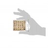 dimensions bois scrapbooking loisirs créatifs artemio Tampons lettres alphabet minuscules & coeur 1x1cm