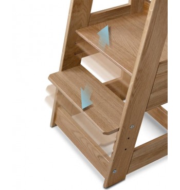 réglable Tour d'apprentissage chaise échelle tout âge pédagogie Montessori évolutive bois de chêne