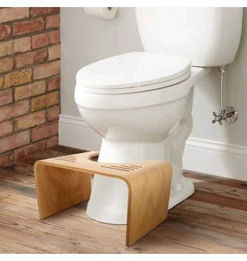 Physiological toilet stool in beech PEFC