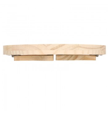 Pince-plateau rond  accoudoir canapé en bois brut sofa