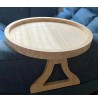 Pince-plateau spéciale accoudoir canapé en bois brut sofa