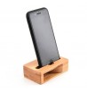 Amplificateur rectangle  son repose support de smartphone bois bambou musique