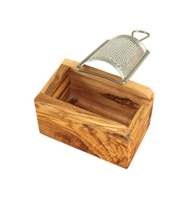 Parmesan cheese grater in olive wood