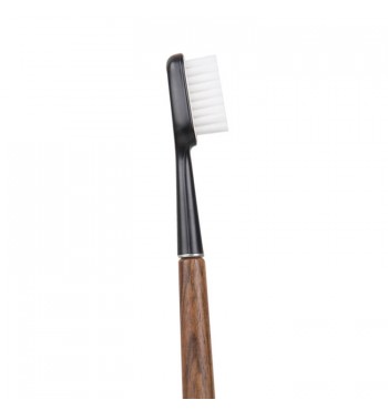 Brosse à dents rechargeable en bois de noyer massif poils Medium caliquo