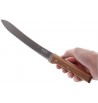 Couteau à pain courbe en inox & bois de hêtre denté opinel 116 tranche