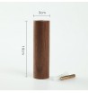 Patère cylindre 10cm en bois chêne marron
