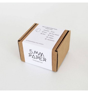 boite Patère demi-cylindre bois de hêtre massif 5mm paper