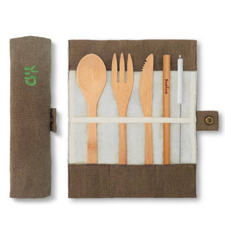 Kit de cuisine présentoir ustensiles en bois