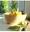 Bol à fruits ou saladier à relief en manguier massif