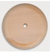 Platine ronde 11cm en bois hêtre massif bricolage support