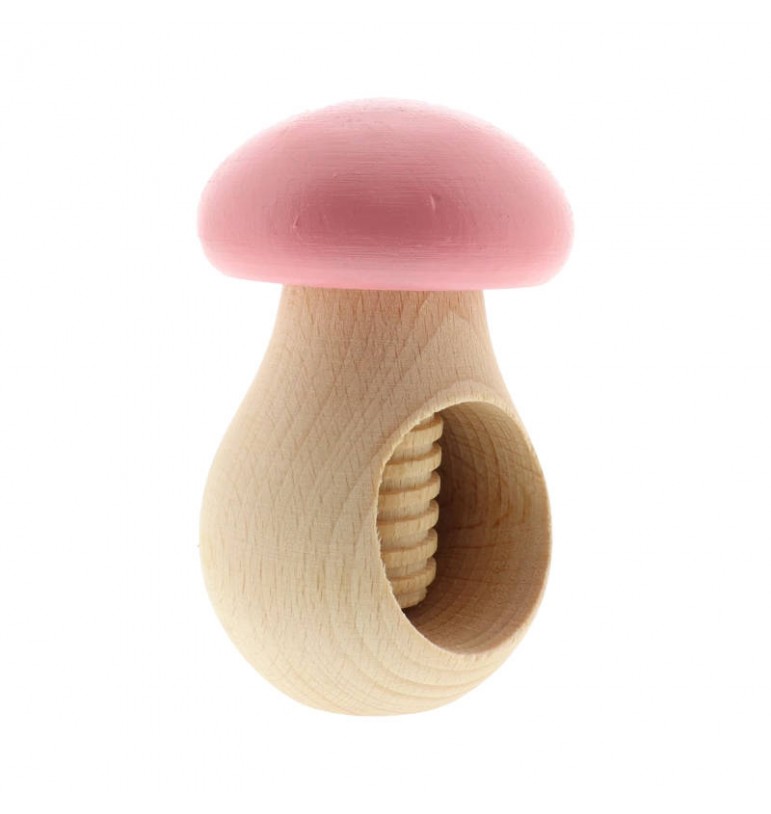 Pink beech mushroom nutcracker