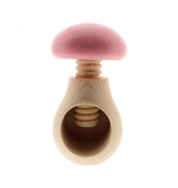 Pink beech mushroom nutcracker
