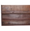 Etagère porte-revues marron en bois recyclé FSC recycled label raw materials