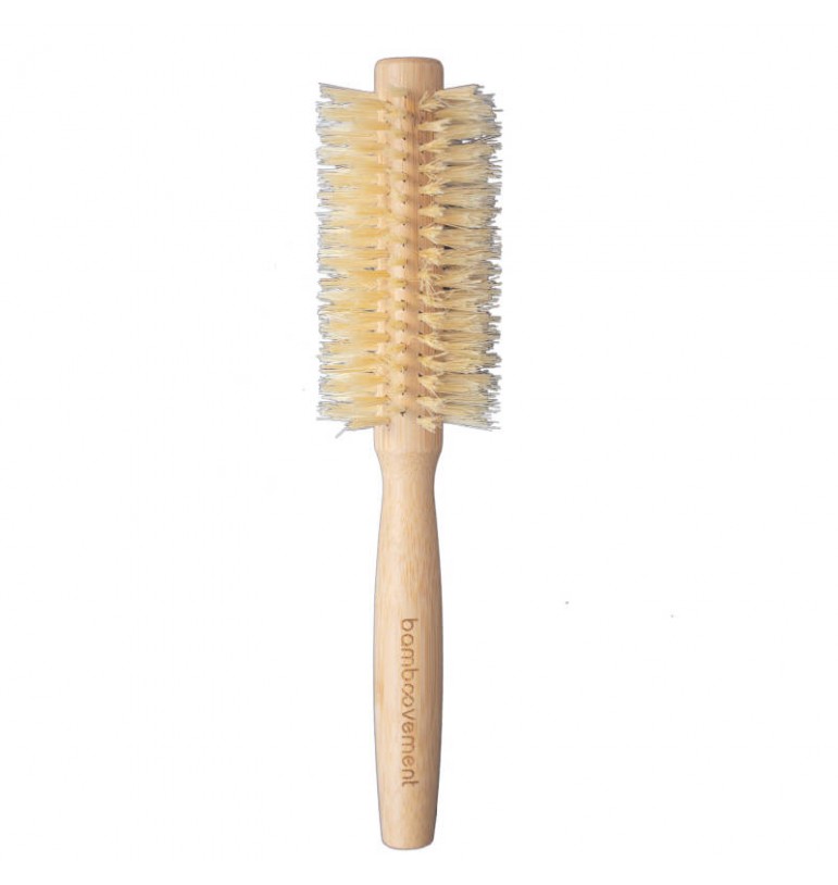 Petite brosse à cheveux ronde en bois - Maison Durable