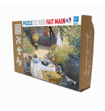 Puzzle pièces très grande taille en bois - Le pont japonais de Monet
