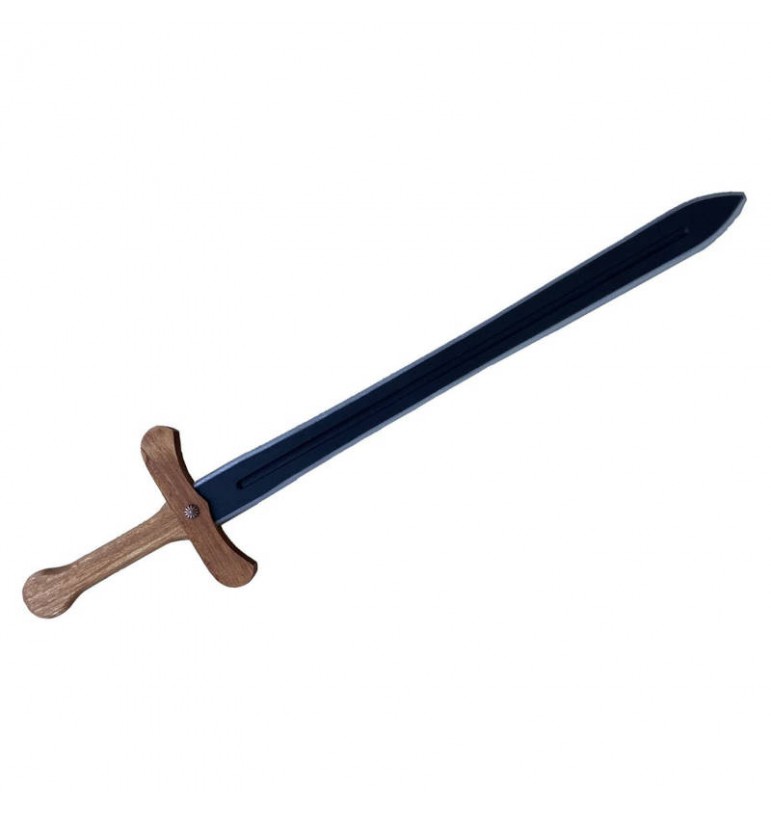 Epée médiévale 65cm jouet imitation en bois peint