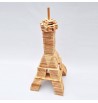 Tour Eiffel Tuiles de construction en  bois pin planchettes blocs jouécabois