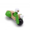 Moto électrique Green Riders en bois massif vert wodibow