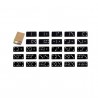 Dominos en ardoise noire avec craies 28pcs à personnaliser éducation wodibow