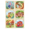 Cubes bois hêtre sur les contes pour enfants puzzle histoires fées vilac