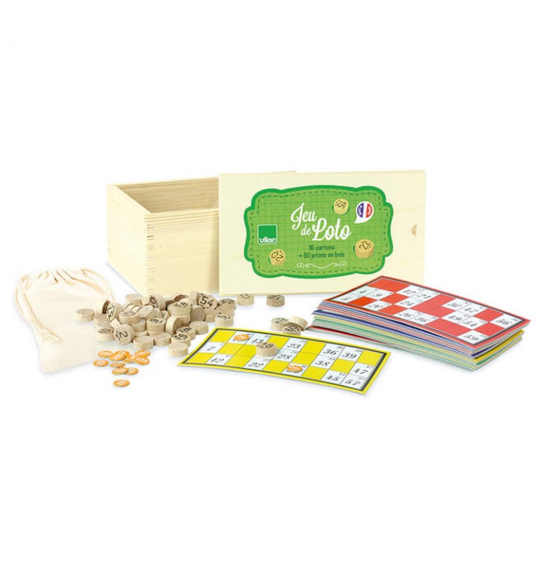 Lot de 10 cartons de loto - Plastic Jeux